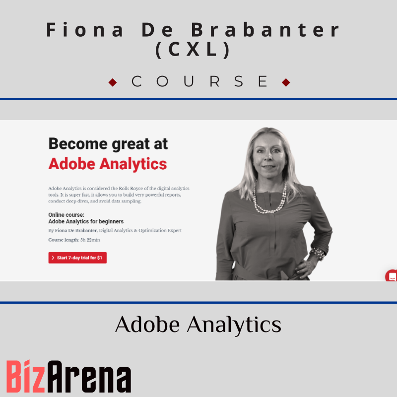 an image of Fiona De Brabanter (CXL) - Adobe Analytics 