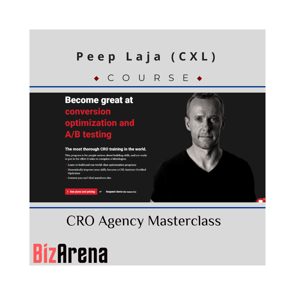 Peep Laja - CXL - CRO agency masterclass