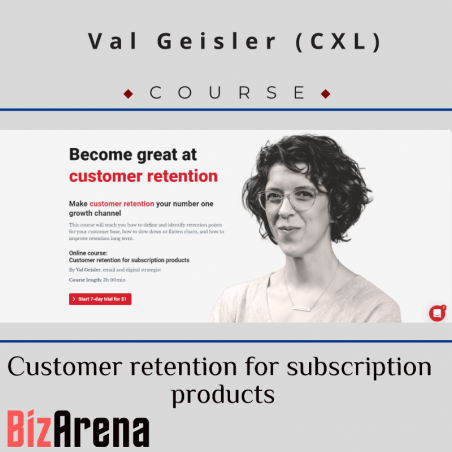 an image of Val Geisler (CXL) - Customer retention for subscription products 