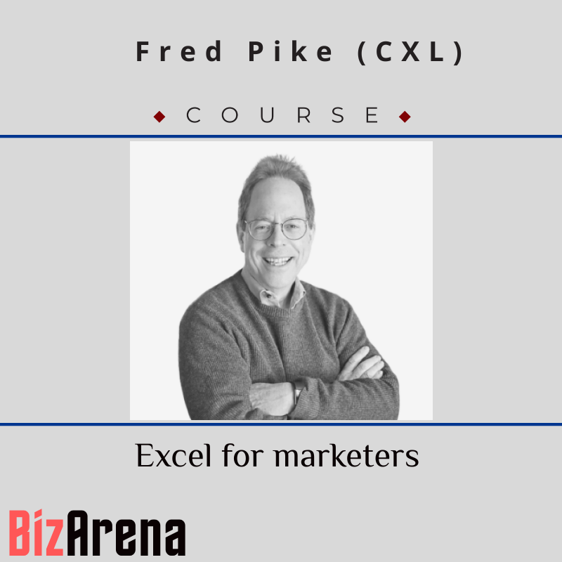 an image of Fred Pike (CXL) - Excel for marketers [Updated] 