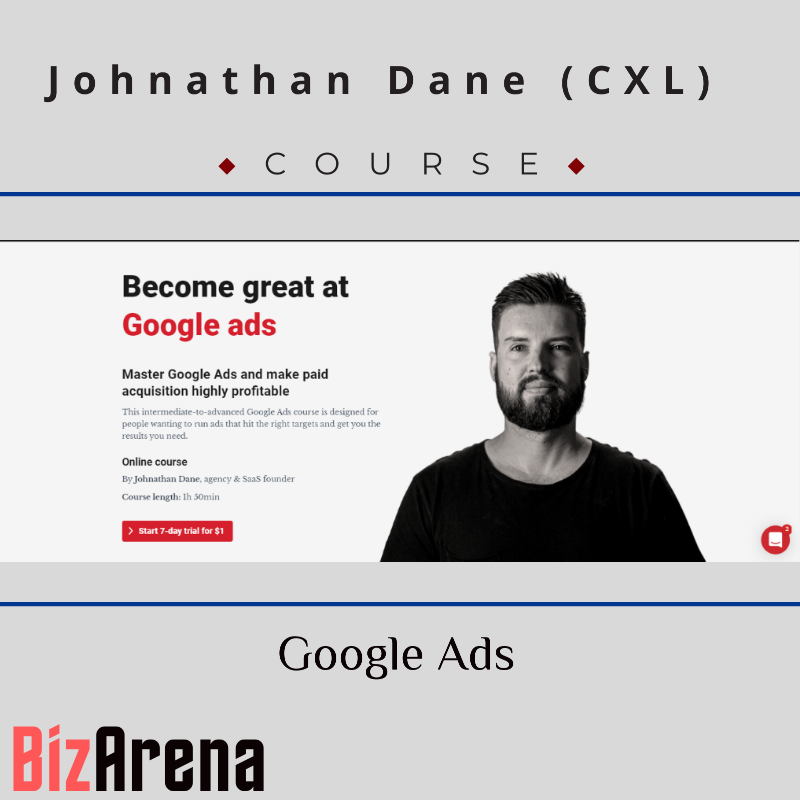 an image of Johnathan Dane (CXL) - Google Ads 
