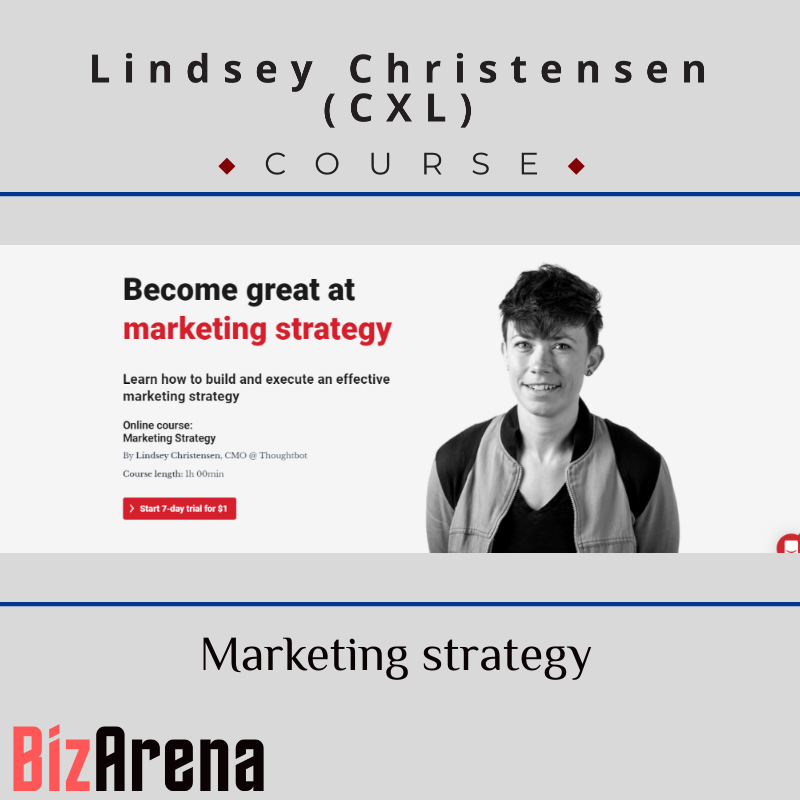 an image of Lindsey Christensen (CXL) - Marketing strategy 