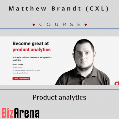 an image of Matthew Brandt - CXL - Product analytics 