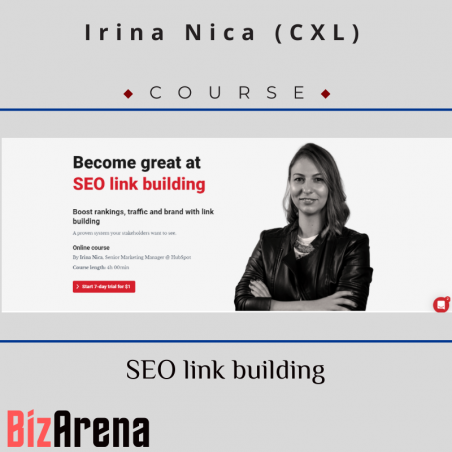 an image of Irina Nica (CXL) - SEO link building 