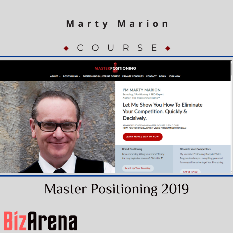an image of Marty Marion ? Master Positioning 2019 