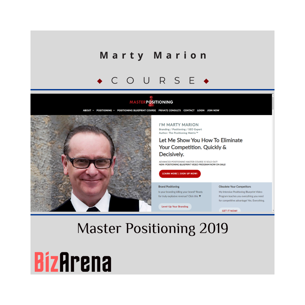 Marty Marion ? Master Positioning 2019