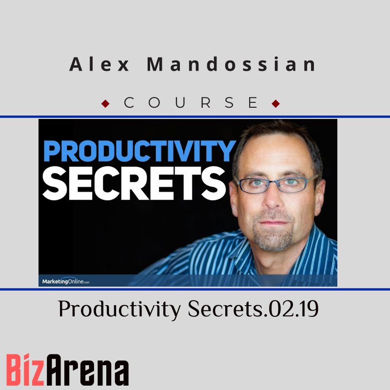 an image of Alex Mandossian ? Productivity Secrets 2.0 