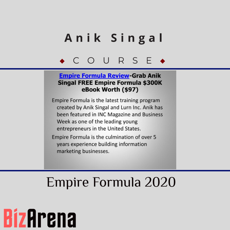 an image of Anik Singal ? Empire Formula 2020 