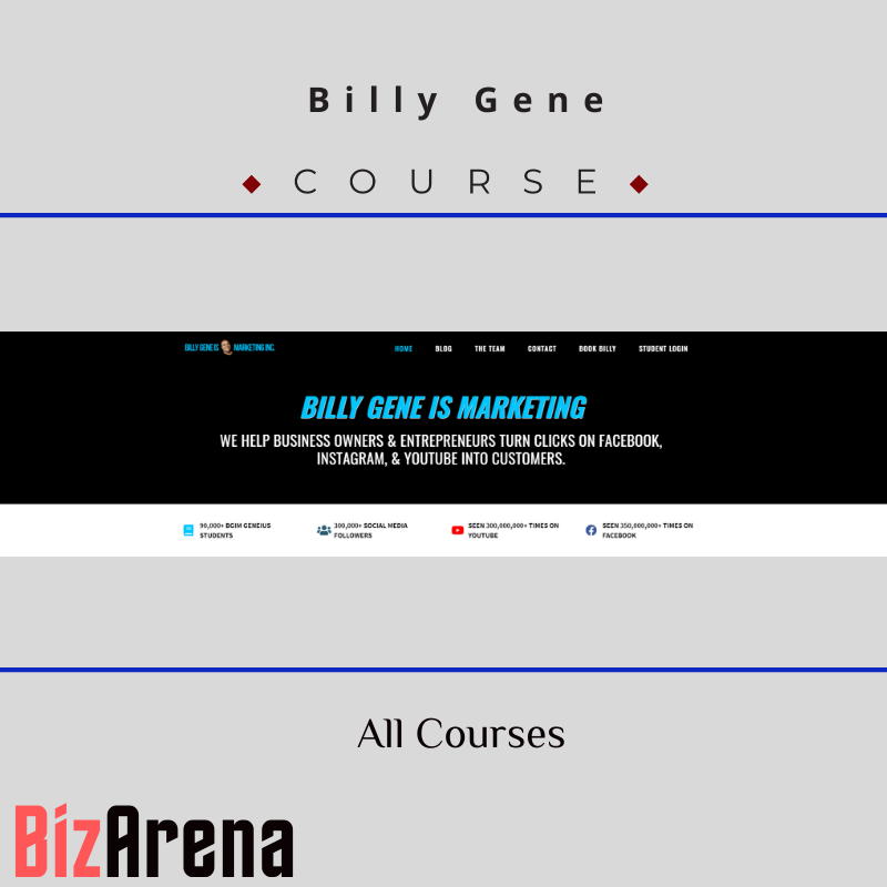 an image of Billy Gene - All Courses 