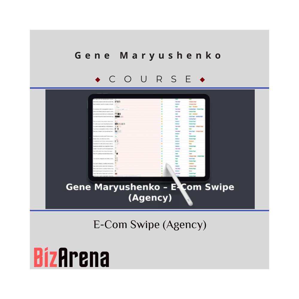 Gene Maryushenko ? E-Com Swipe (Agency)