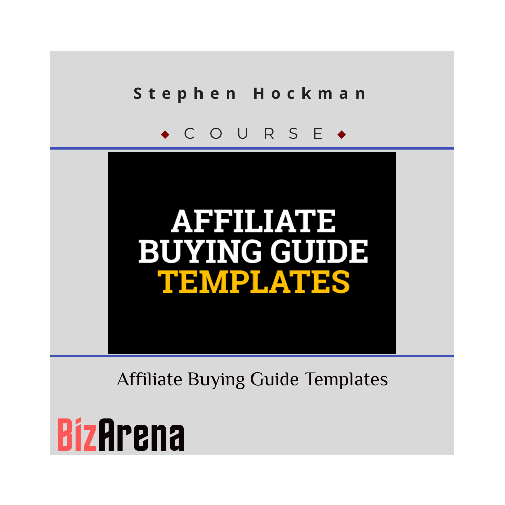 Stephen Hockman ? Affiliate Buying Guide Templates