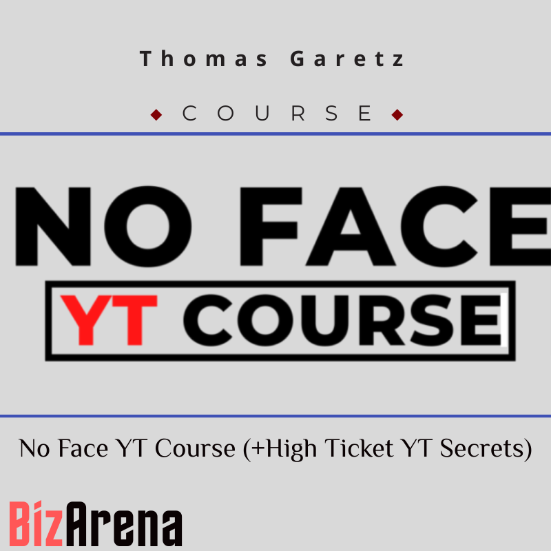 an image of Thomas Garetz ? No Face YT Course (+High Ticket YT Secrets) 