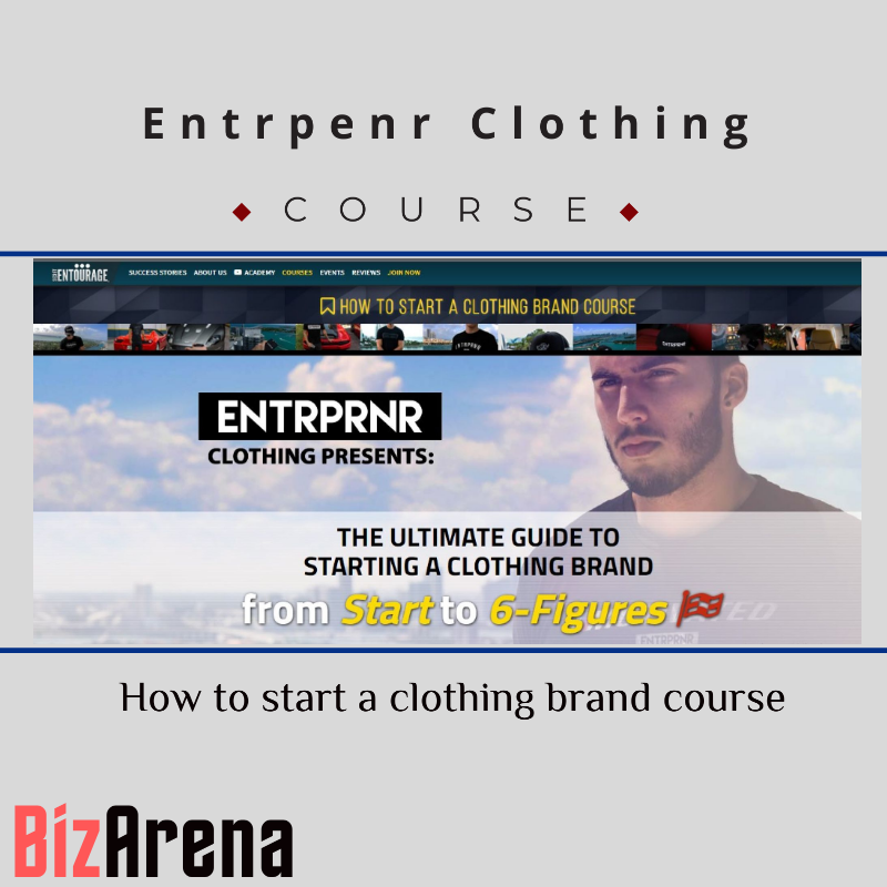 an image of Entrprnr Clothing ? How to start a clothing brand course 
