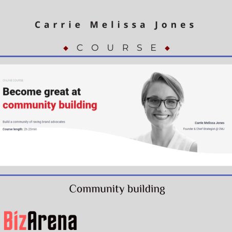 an image of Carrie Melissa Jones - CXL - Community Building 