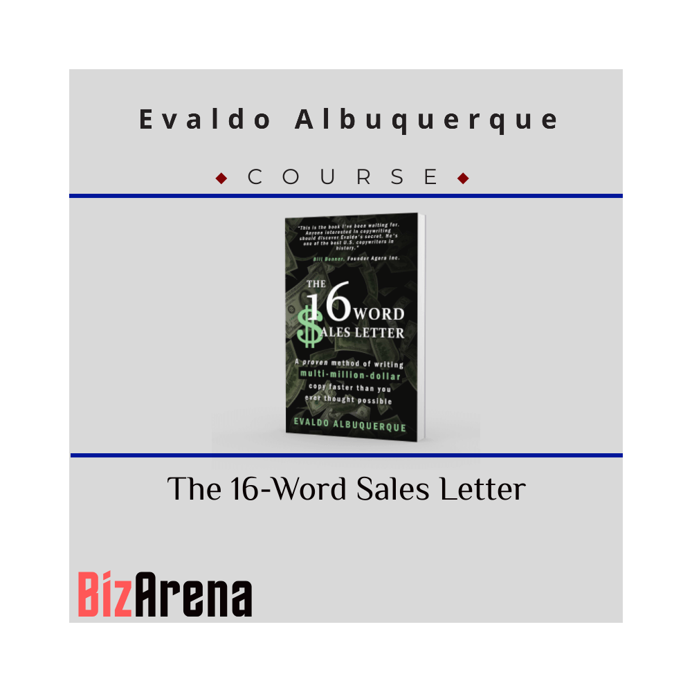 Evaldo Albuquerque - The 16-Word Sales Letter + Swipe Files (PDF) + 1 Live Training Video
