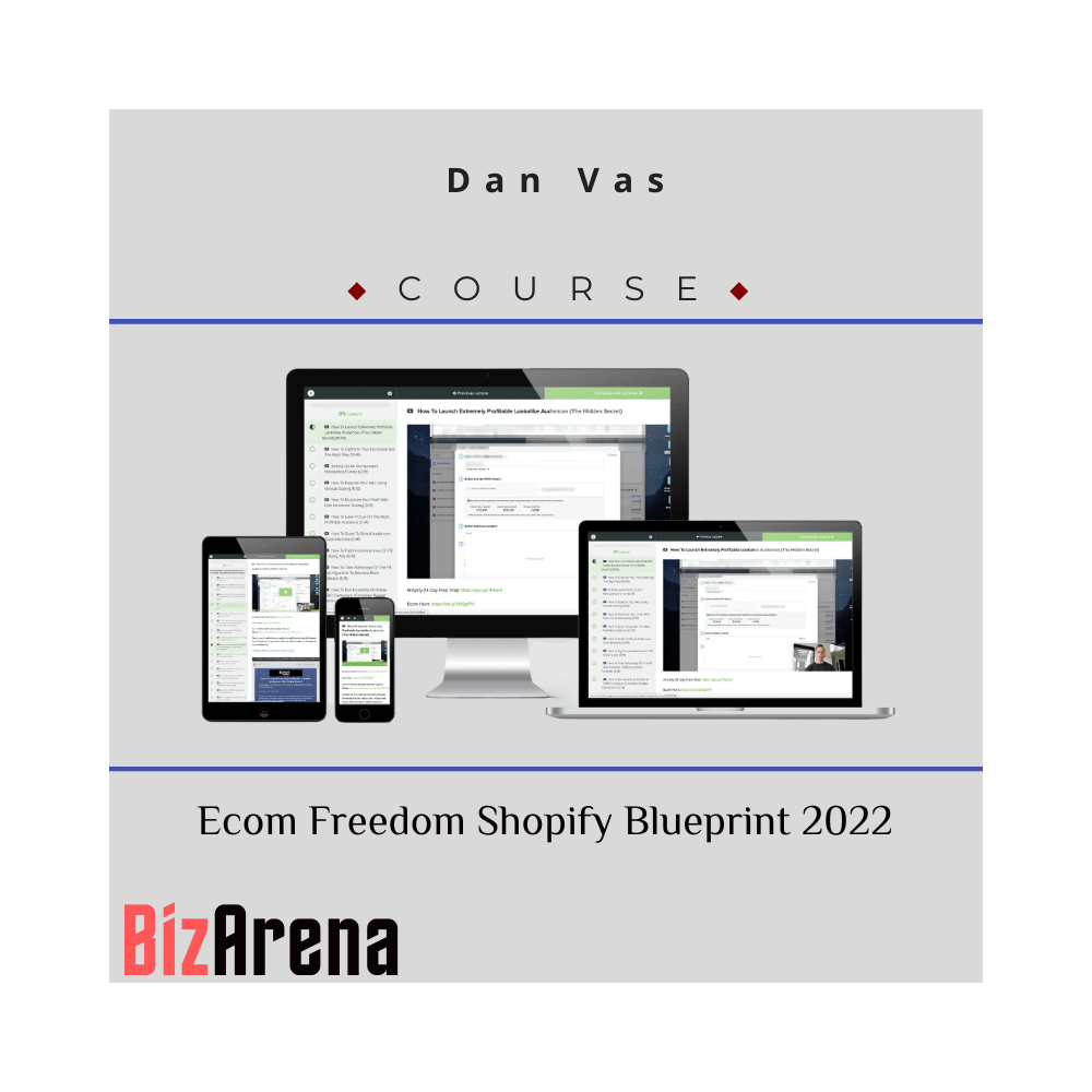 Dan Vas ? Ecom Freedom Shopify Blueprint 2022