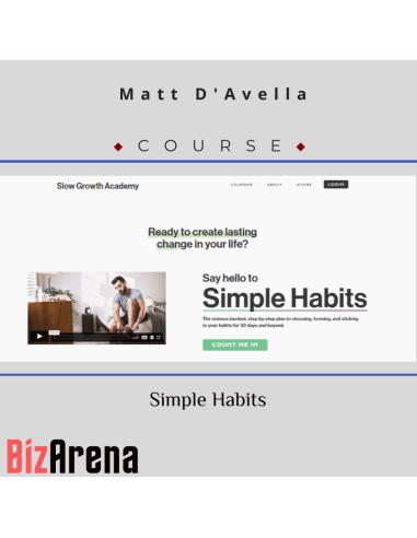 an image of Matt D'Avella - Self-development Course - Simple Habits 