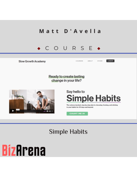 an image of Matt D'Avella - Self-development Course - Simple Habits 