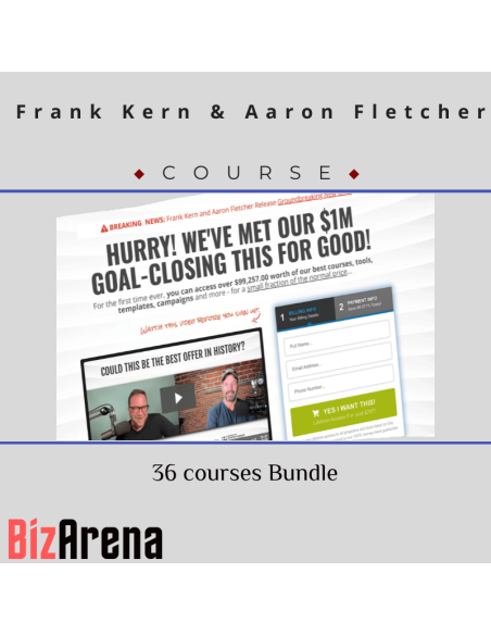 an image of Frank Kern & Aaron Fletcher - +40 courses Bundle [Updated] 