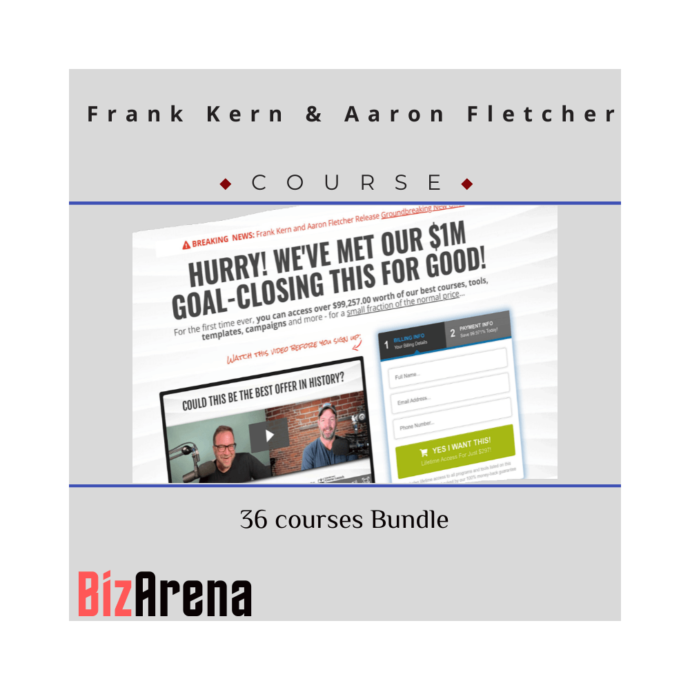 Frank Kern & Aaron Fletcher - +40 courses Bundle [Updated]