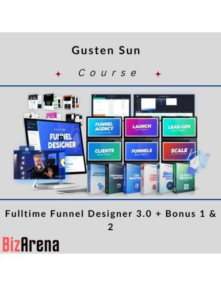 an image of Gusten Sun ? Fulltime Funnel Designer 3.0 + Bonus 1 & 2 