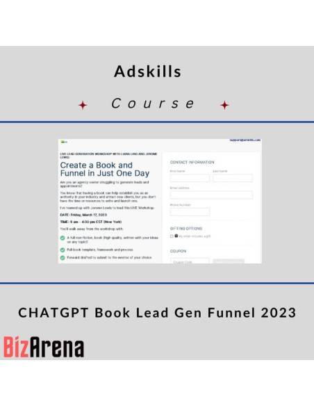 an image of Adskills ? CHATGPT Book Lead Gen Funnel 2023 