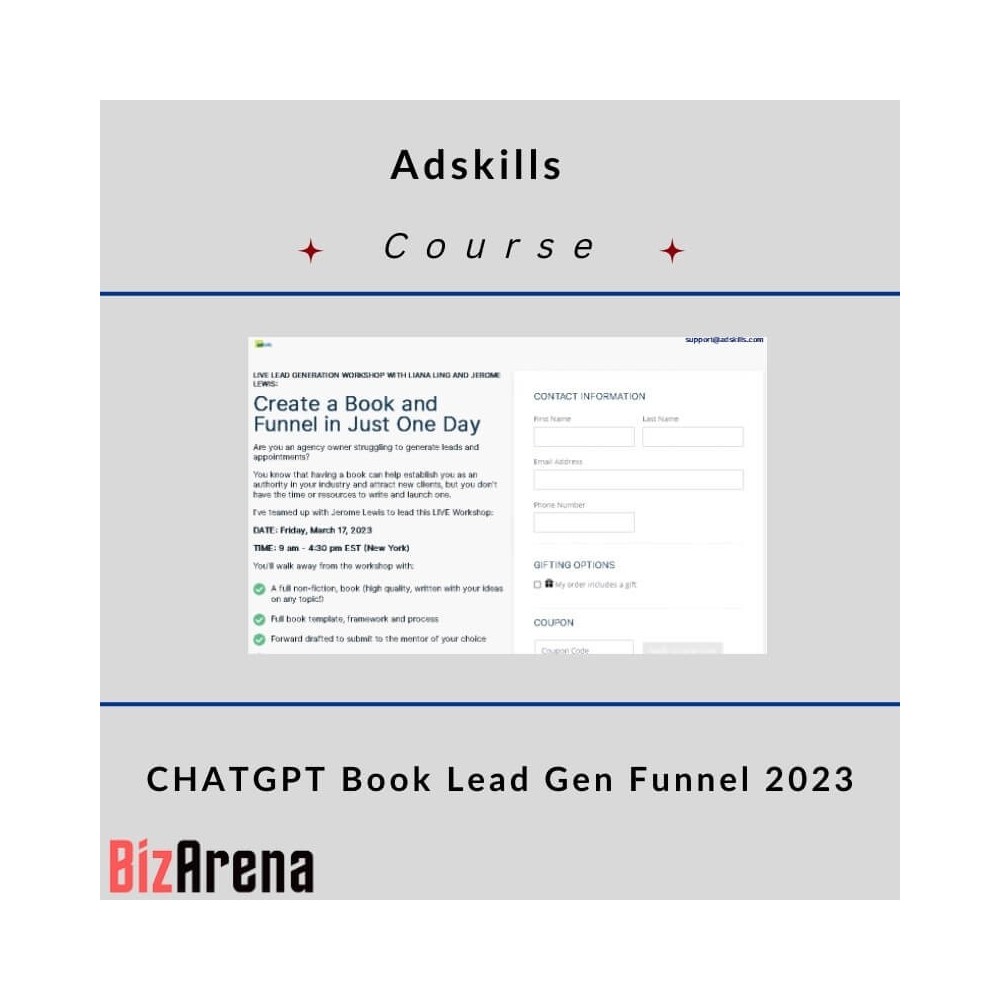 Adskills ? CHATGPT Book Lead Gen Funnel 2023