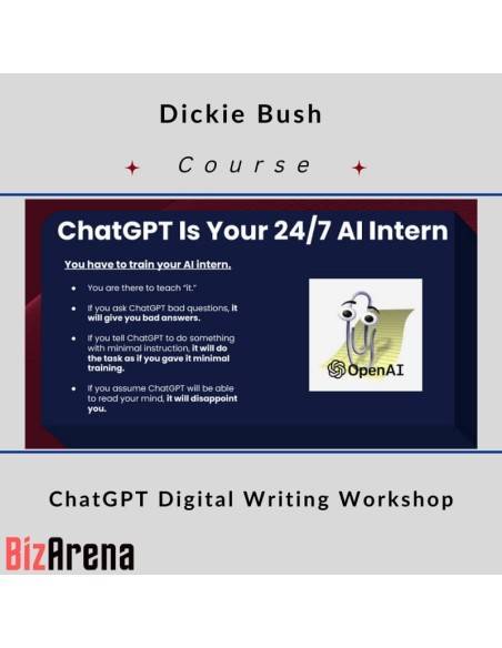 an image of Dickie Bush - ChatGPT Digital Writing Workshop 