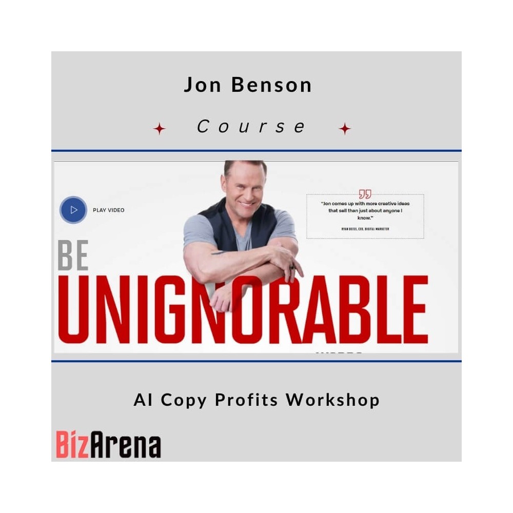 Jon Benson - AI Copy Profits Workshop [Complete]