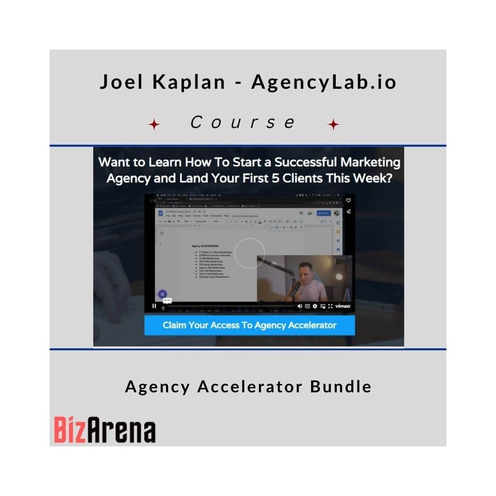 Joel Kaplan - AgencyLab.io - Agency Accelerator Bundle