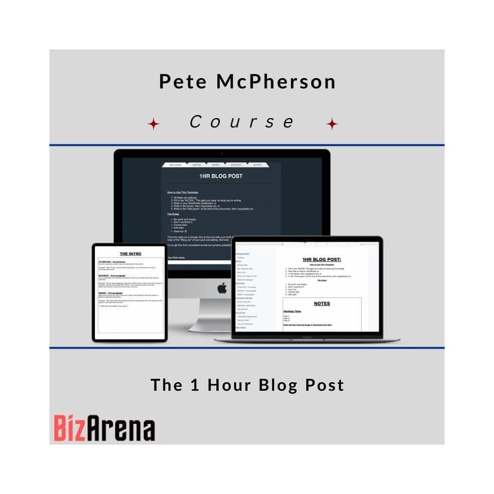 Pete McPherson - The 1 Hour Blog Post 2023