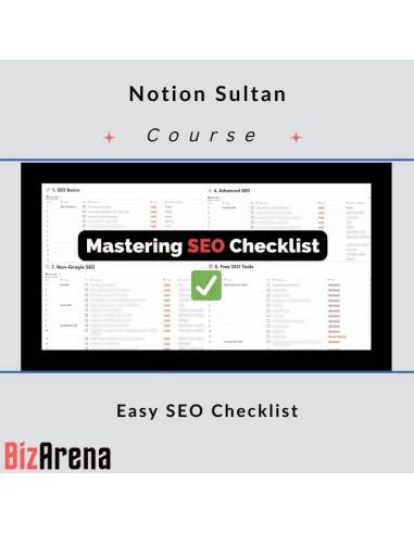 an image of Notion Sultan - Easy SEO Checklist - Notion Template 