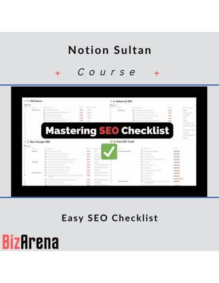 an image of Notion Sultan - Easy SEO Checklist - Notion Template 
