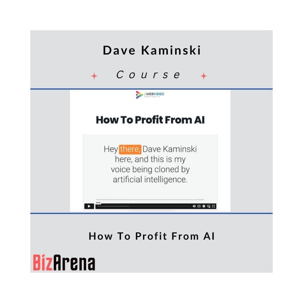 Dave Kaminski - How To Profit From AI [Complete]