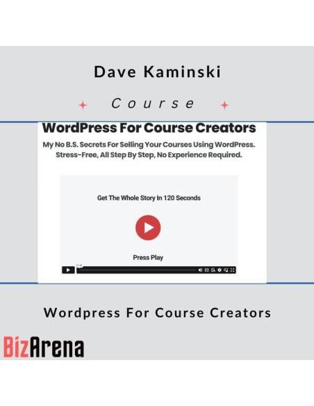 an image of Dave Kaminski - Wordpress For Course Creators [Complete] 