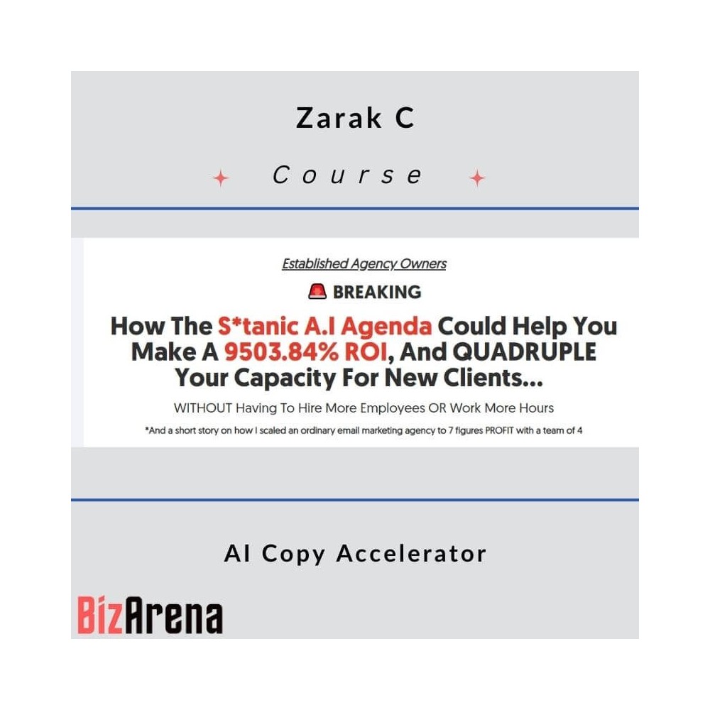 Zarak C - AI Copy Accelerator
