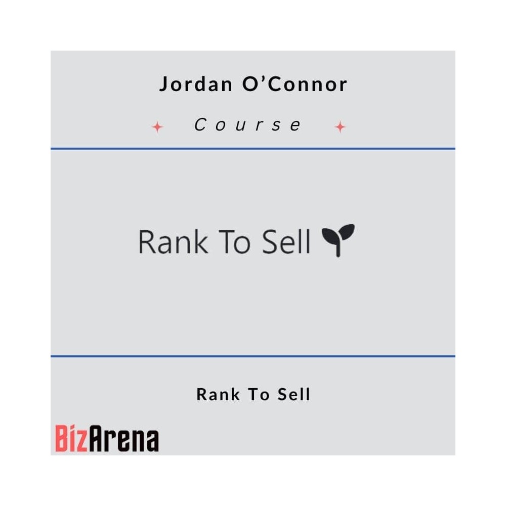 Jordan O?Connor - Rank To Sell