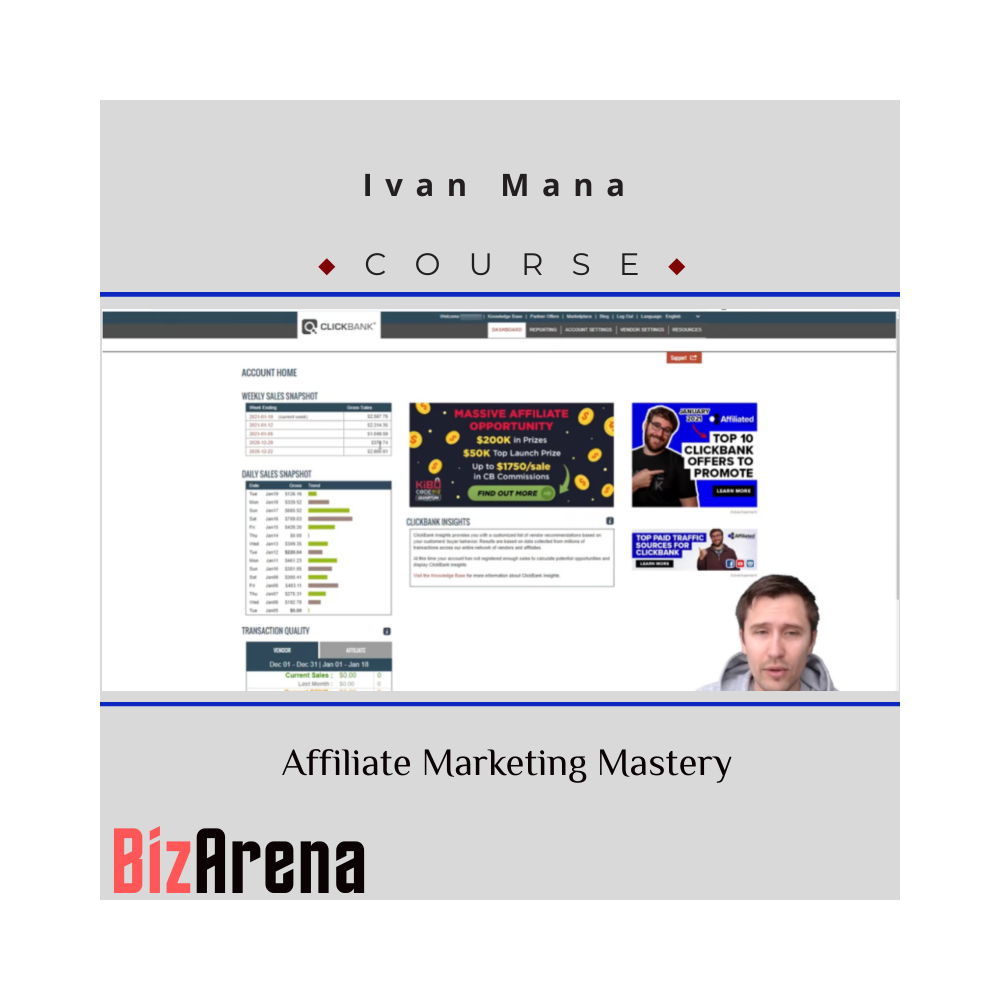 Ivan Mana - Affiliate Marketing Mastery [Complete]