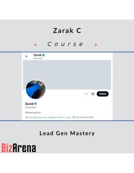 an image of Zarak C - Lead Gen Mastery 