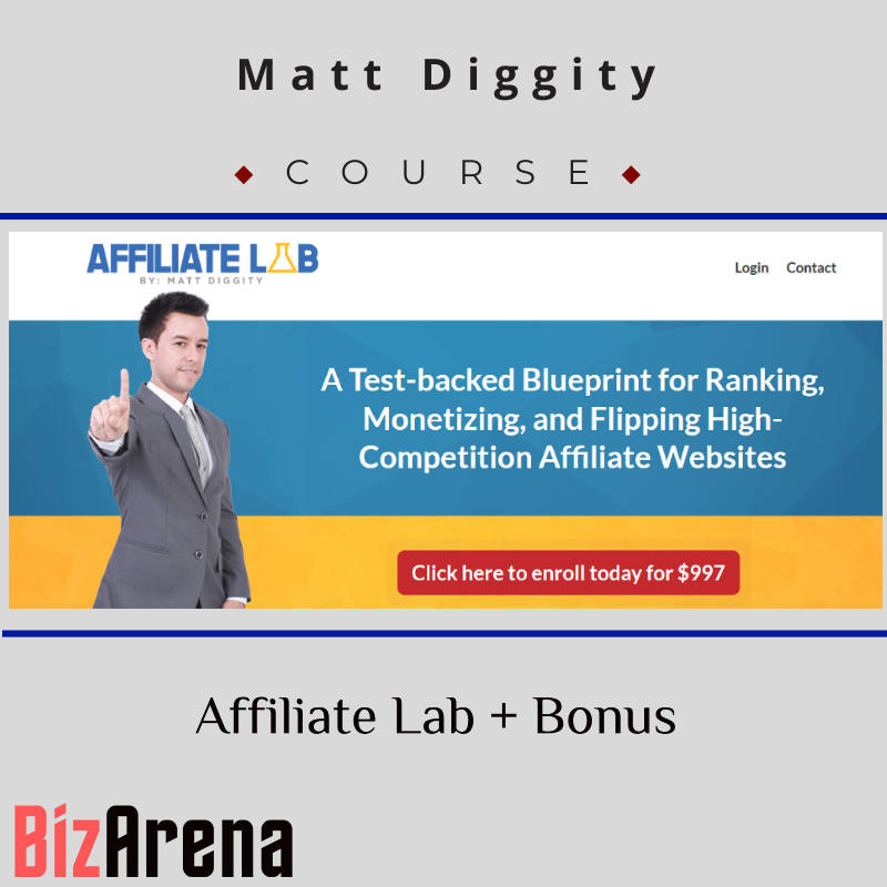 an image of Matt Diggity ? Affiliate Lab + Bonus [Updated] 