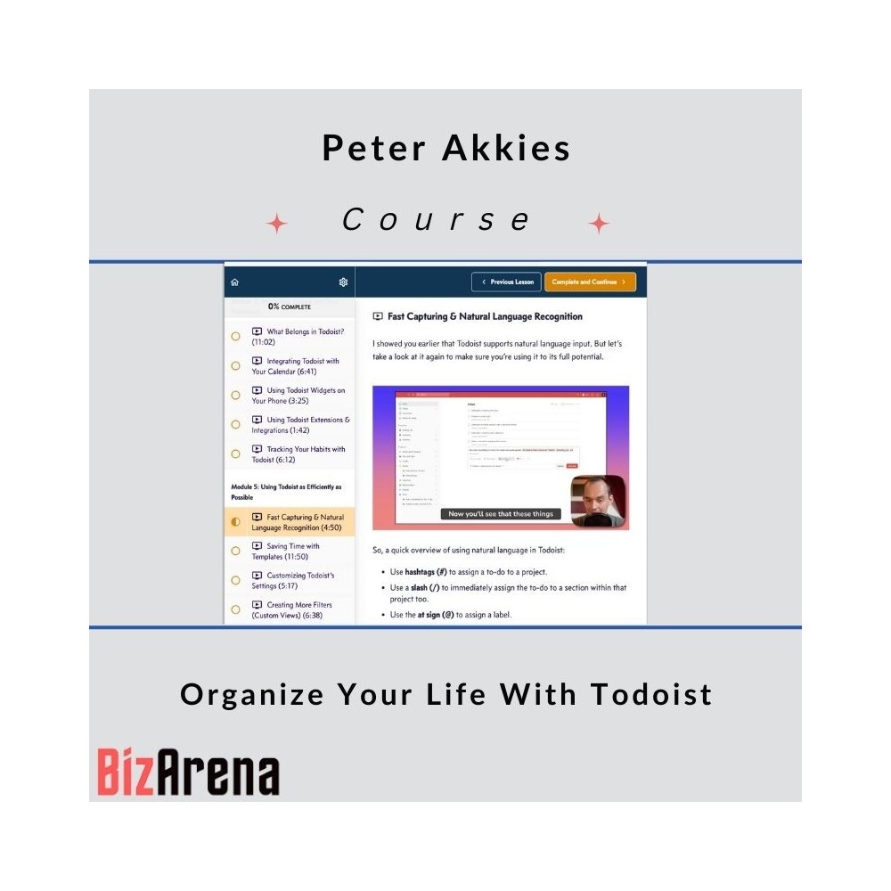 Peter Akkies - Organize Your Life With Todoist