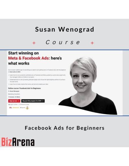 an image of Susan Wenograd (CXL) - Facebook Ads for Beginners 