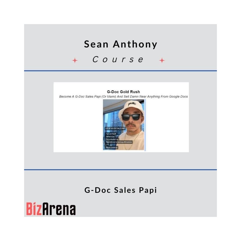 Sean Anthony - G-Doc Sales Papi
