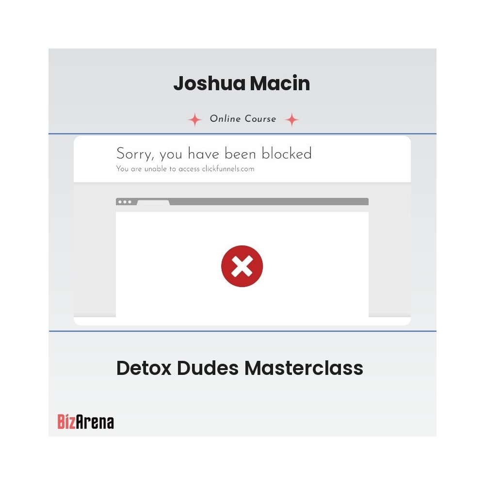 Joshua Macin - Detox Dudes Masterclass