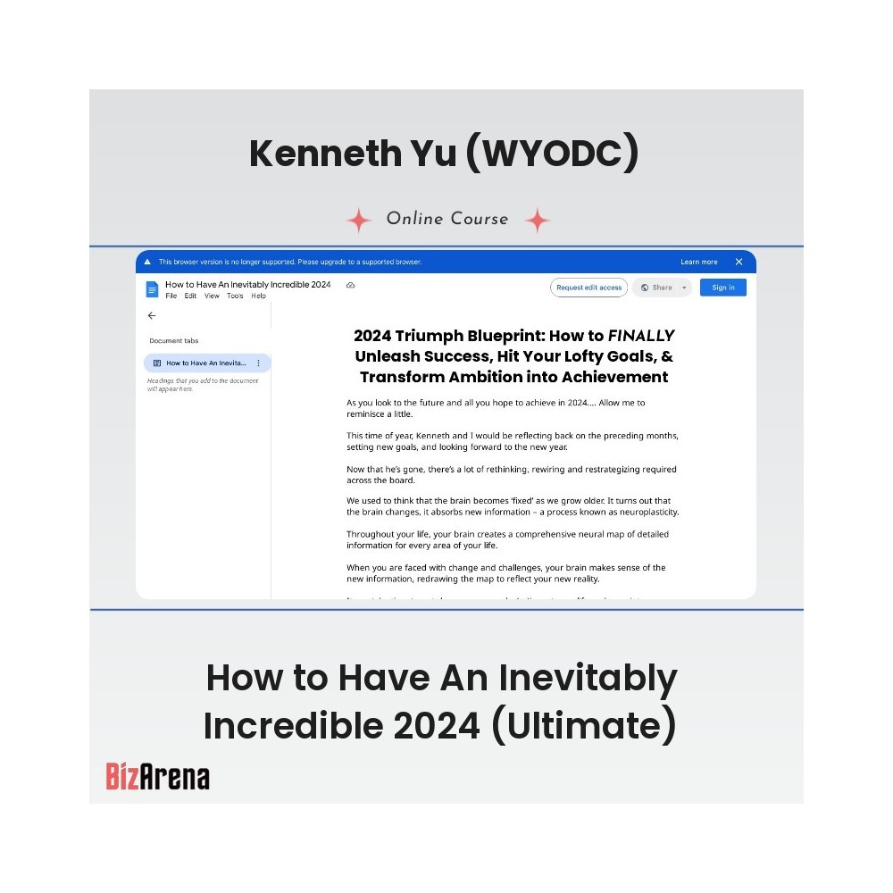Kenneth Yu (WYODC) - How to Have An Inevitably Incredible 2024 (Ultimate)