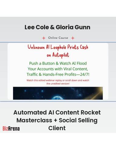 an image of Lee Cole & Gloria Gunn - Automated AI Content Rocket Masterclass + Social Selling Client 