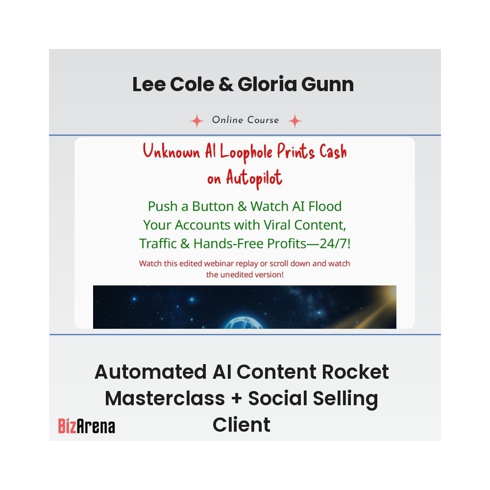 Lee Cole & Gloria Gunn - Automated AI Content Rocket Masterclass + Social Selling Client