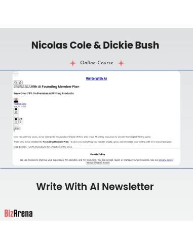 an image of Nicolas Cole & Dickie Bush - Write With AI Newsletter 