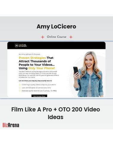an image of Amy LoCicero - Film Like A Pro + OTO 200 Video Ideas 