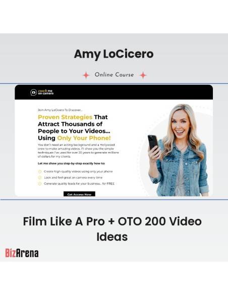 an image of Amy LoCicero - Film Like A Pro + OTO 200 Video Ideas 